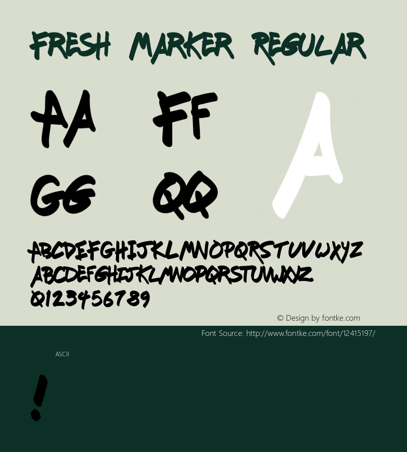 Fresh Marker Regular 1.000图片样张