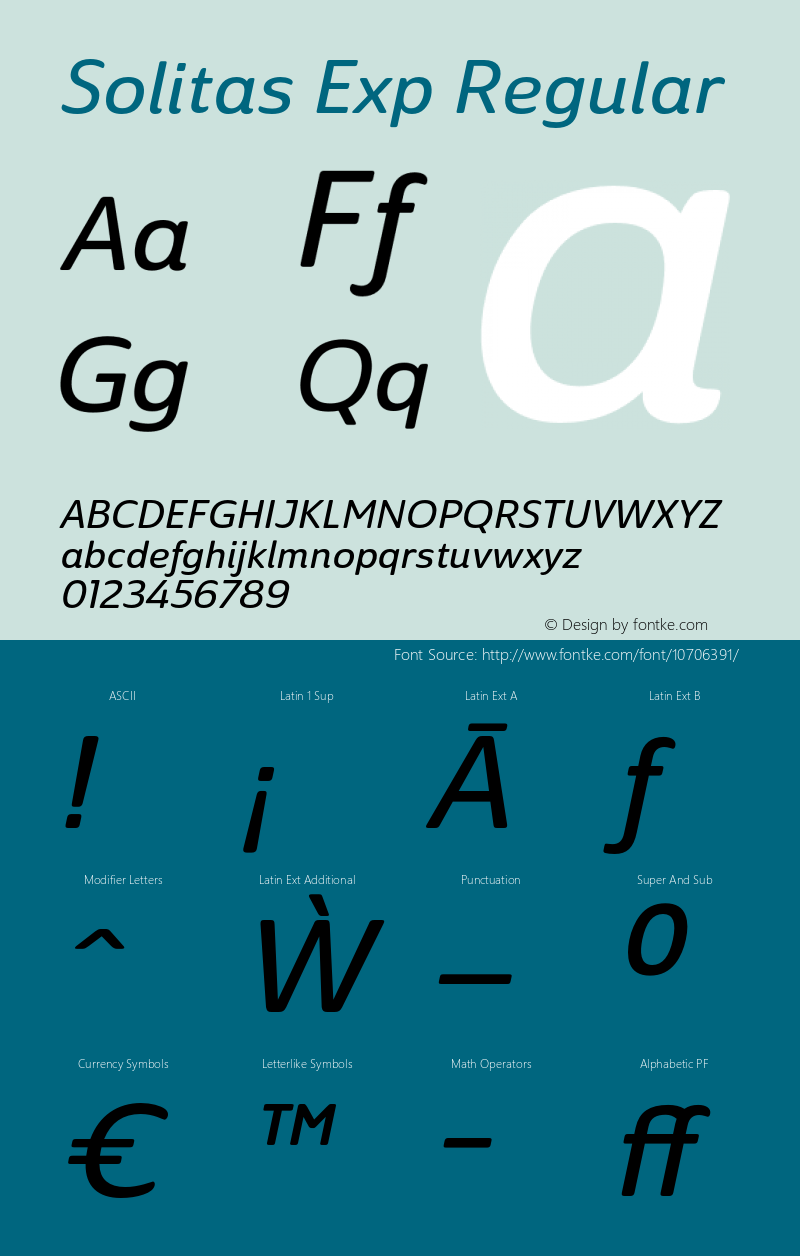 Solitas Exp Regular 1.000;com.myfonts.easy.insigne.solitas.ext-regular-italic.wfkit2.version.4oen图片样张