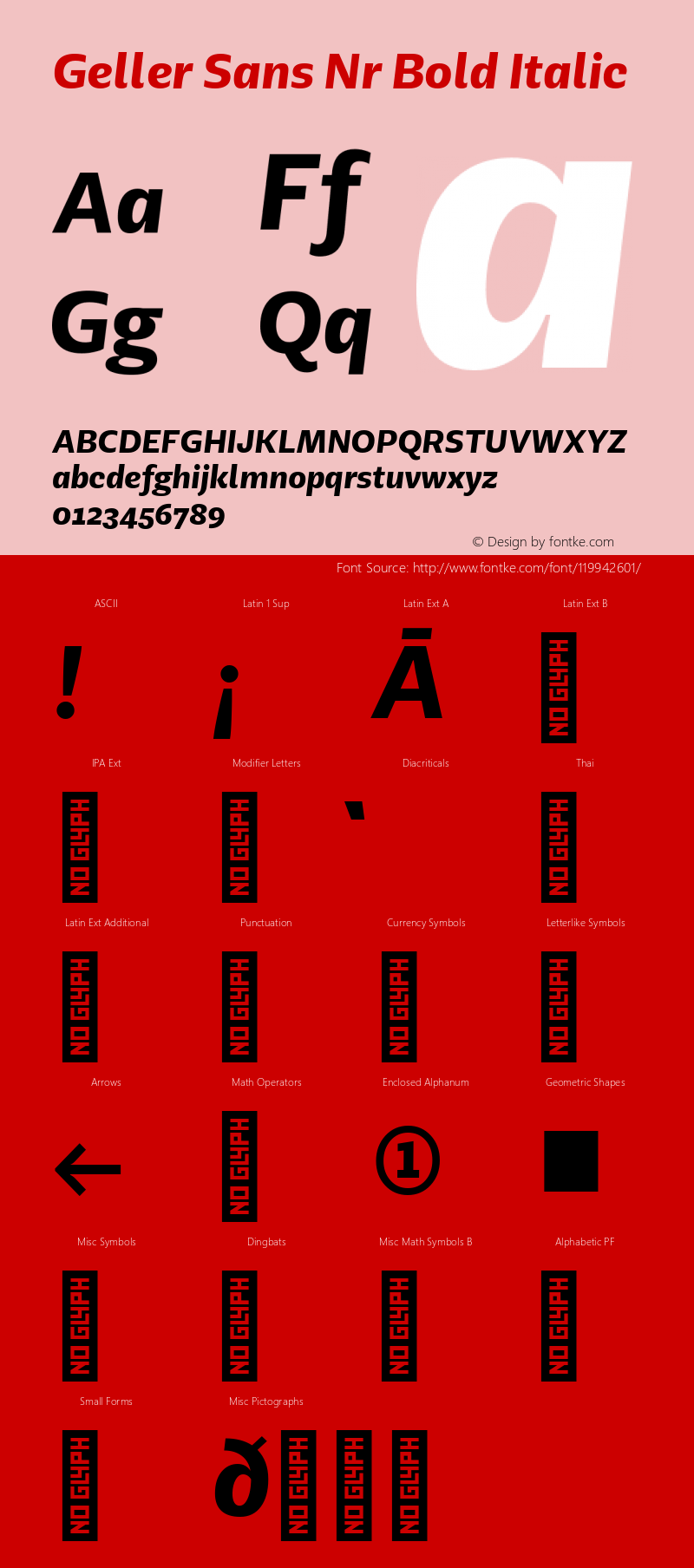 Geller Sans Nr Bold Italic 1.000图片样张