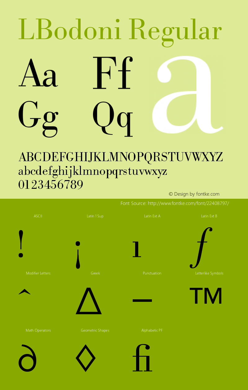 LBodoni-Normal 4.0图片样张