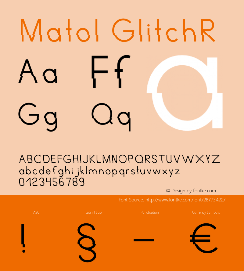 Matol GlitchR Version 1.002;Fontself Maker 3.0.1图片样张