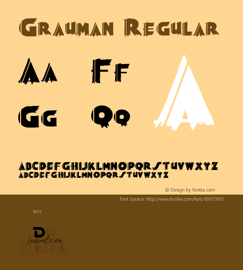 Grauman Regular Altsys Fontographer 3.5  9/13/92图片样张