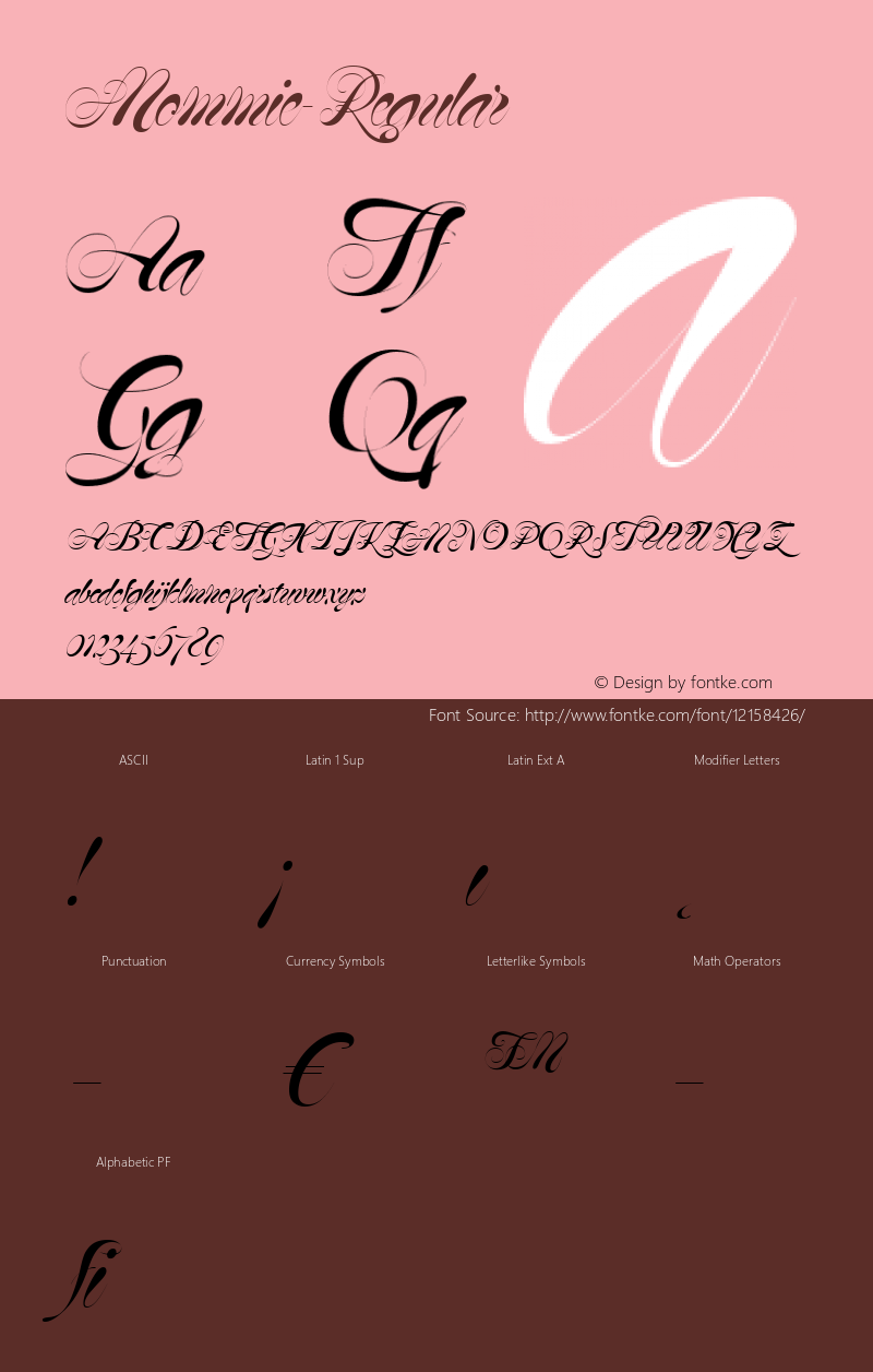 Mommie-Regular ☞ Version 001.000;com.myfonts.easy.hubertjocham.mommie.regular.wfkit2.version.35fS图片样张