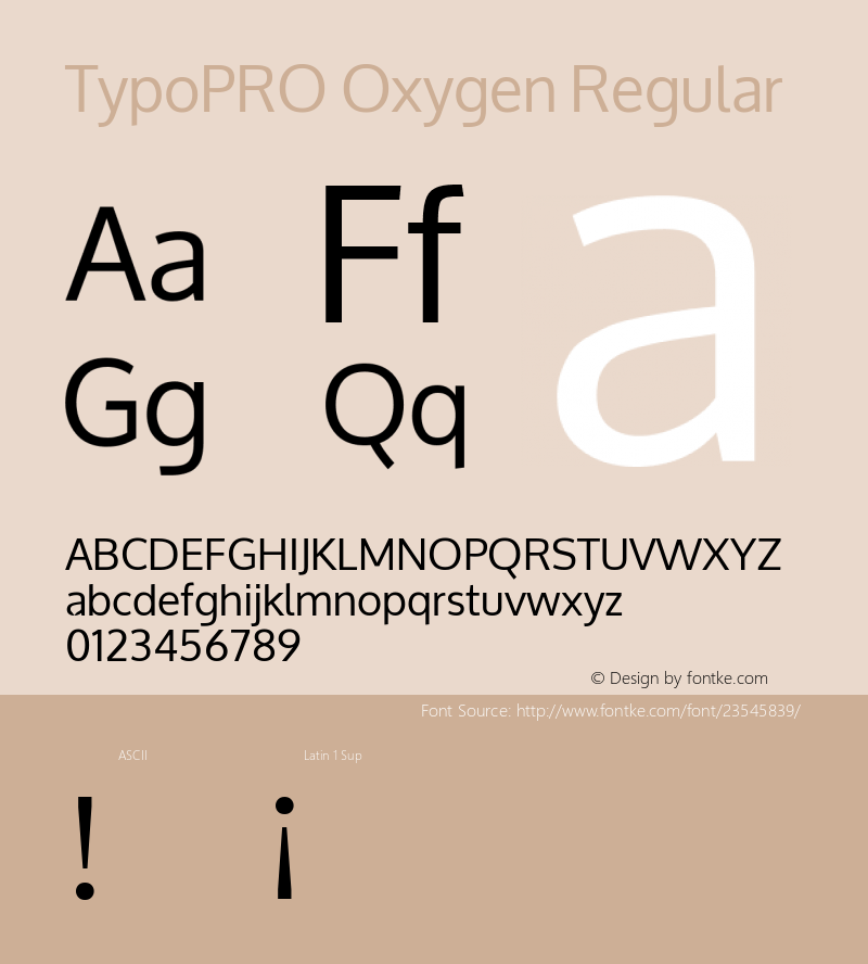 TypoPRO Oxygen Version 1.000图片样张
