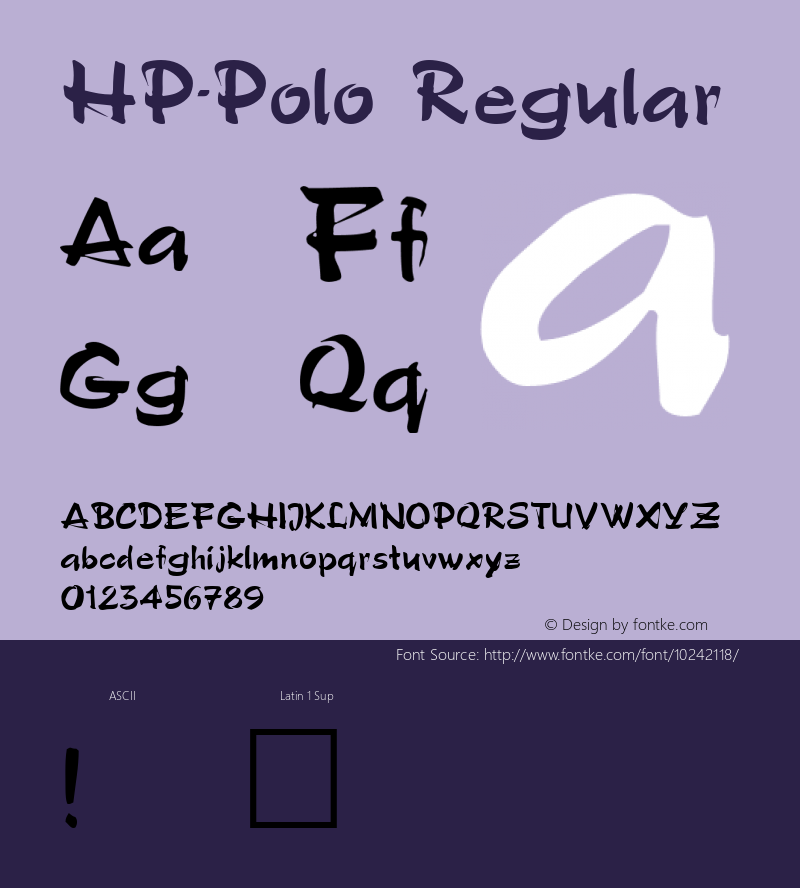 HP-Polo Regular 2图片样张