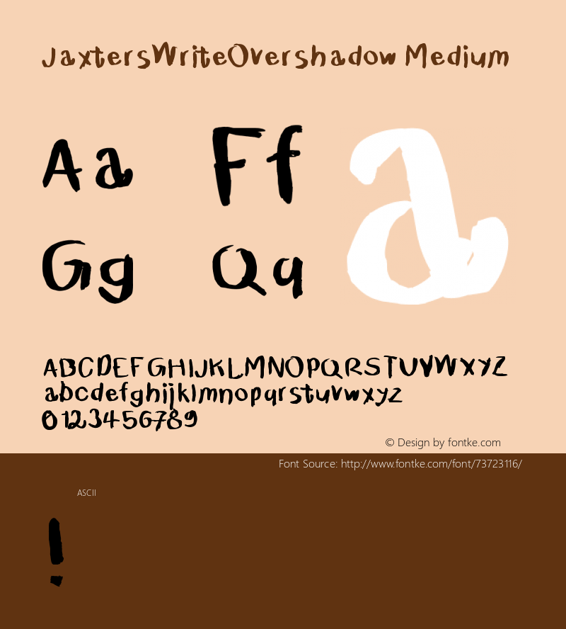 JaxtersWriteOvershadow Version 001.000图片样张
