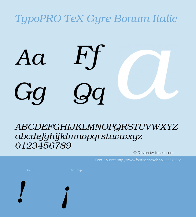 TypoPRO TeX Gyre Bonum Version 2.004;PS 2.004;hotconv 1.0.49;makeotf.lib2.0.14853图片样张