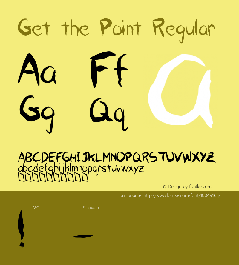 Get the Point Regular 1.0图片样张