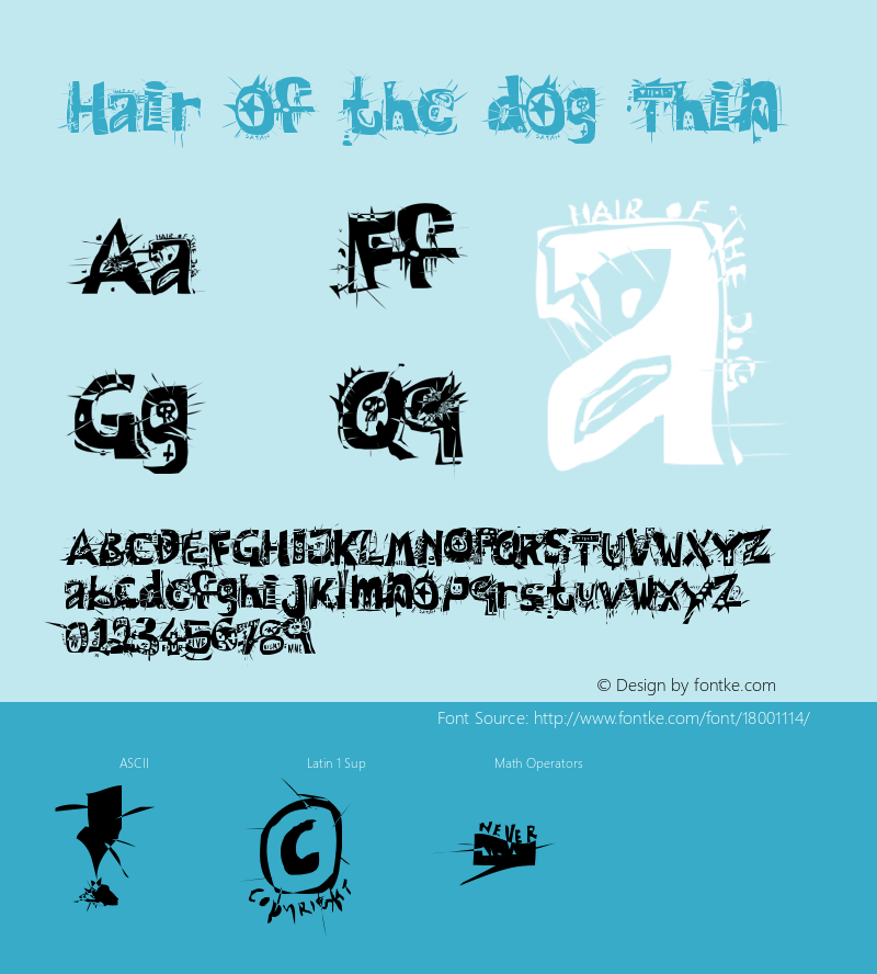 Hair of the dog Thin Version 2000; 1.0, a scary r图片样张