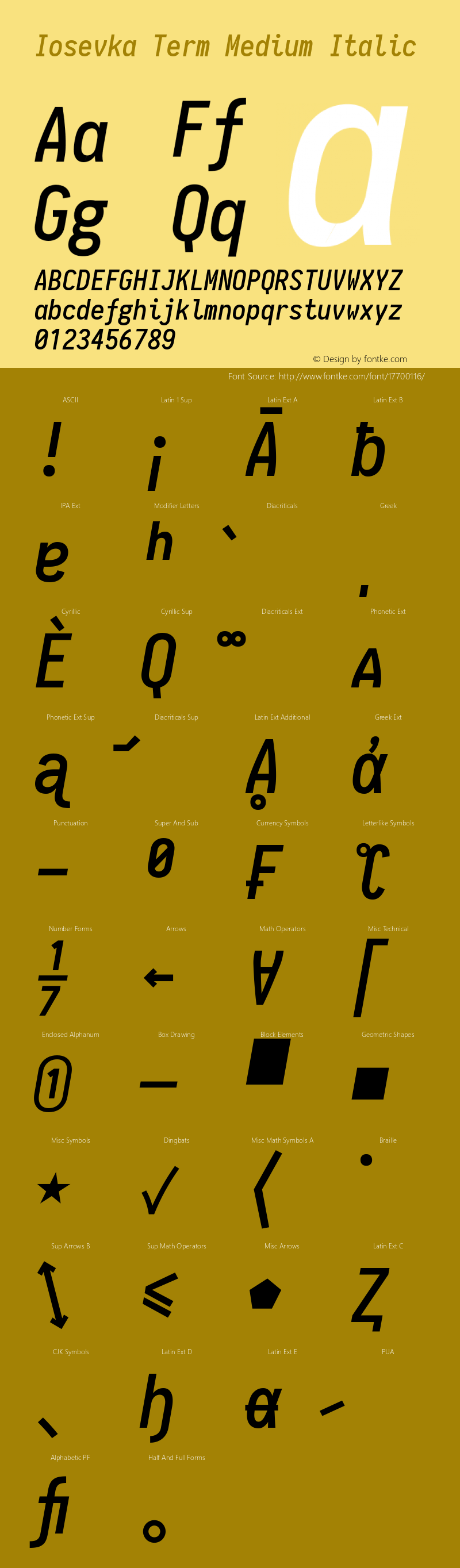 Iosevka Term Medium Italic 1.9.3图片样张