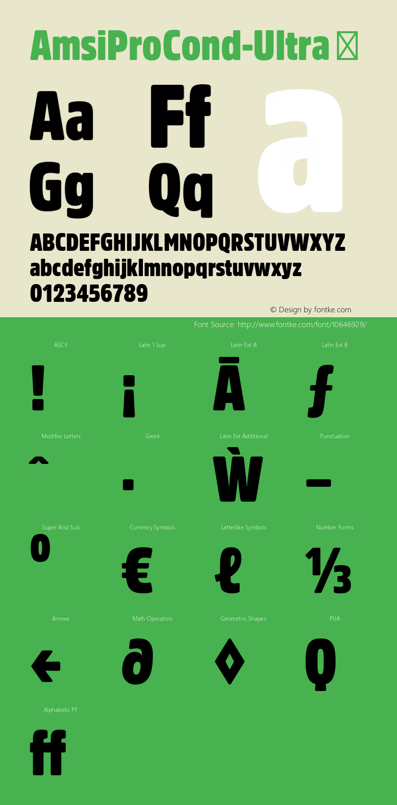 AmsiProCond-Ultra ☞ Version 1.40;com.myfonts.easy.stawix.amsi-pro.cond-ultra.wfkit2.version.4m5G图片样张