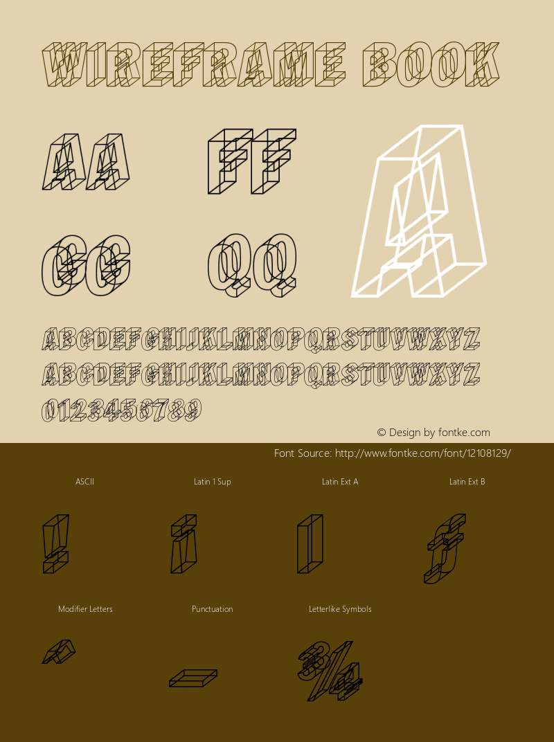 Wireframe Book Version Macromedia Fontograp图片样张