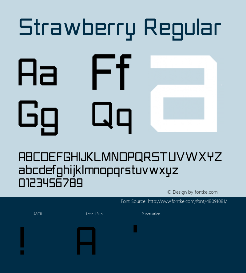 Strawberry Version 1.003;Fontself Maker 3.1.2图片样张