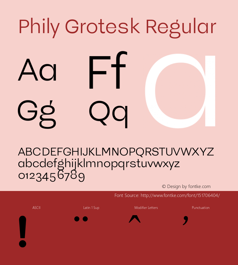 PhilyGrotesk-Regular Version 1.000图片样张