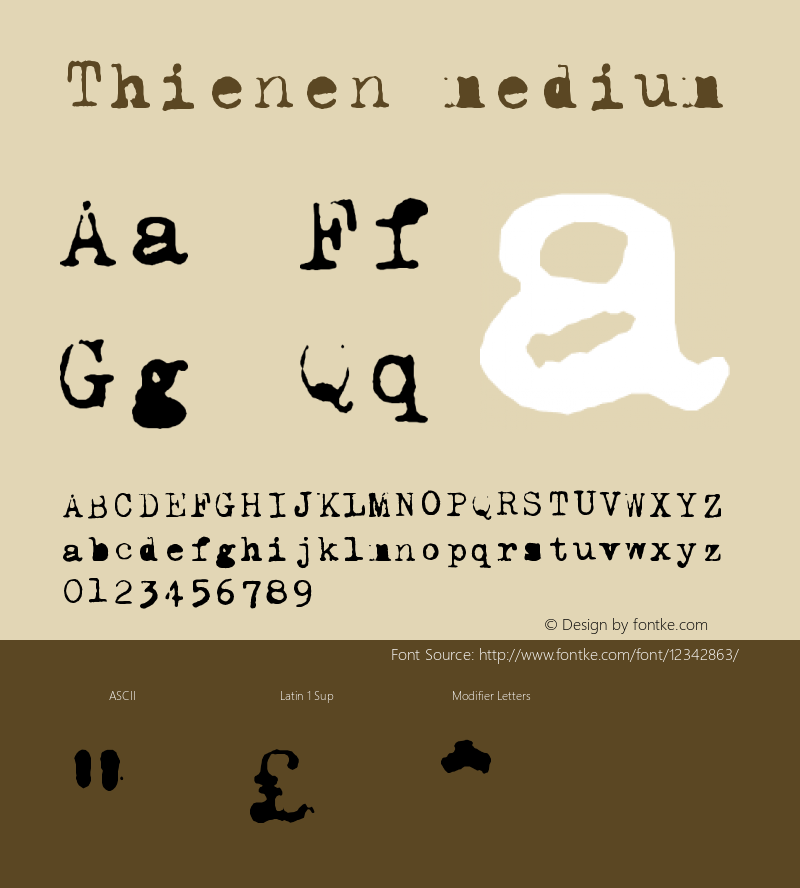 Thienen medium Version 1.0图片样张