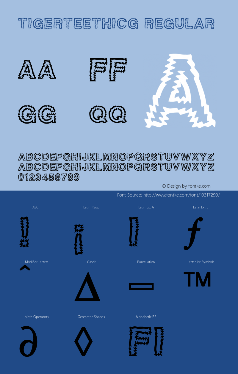 TigerteethICG Regular 001.000图片样张