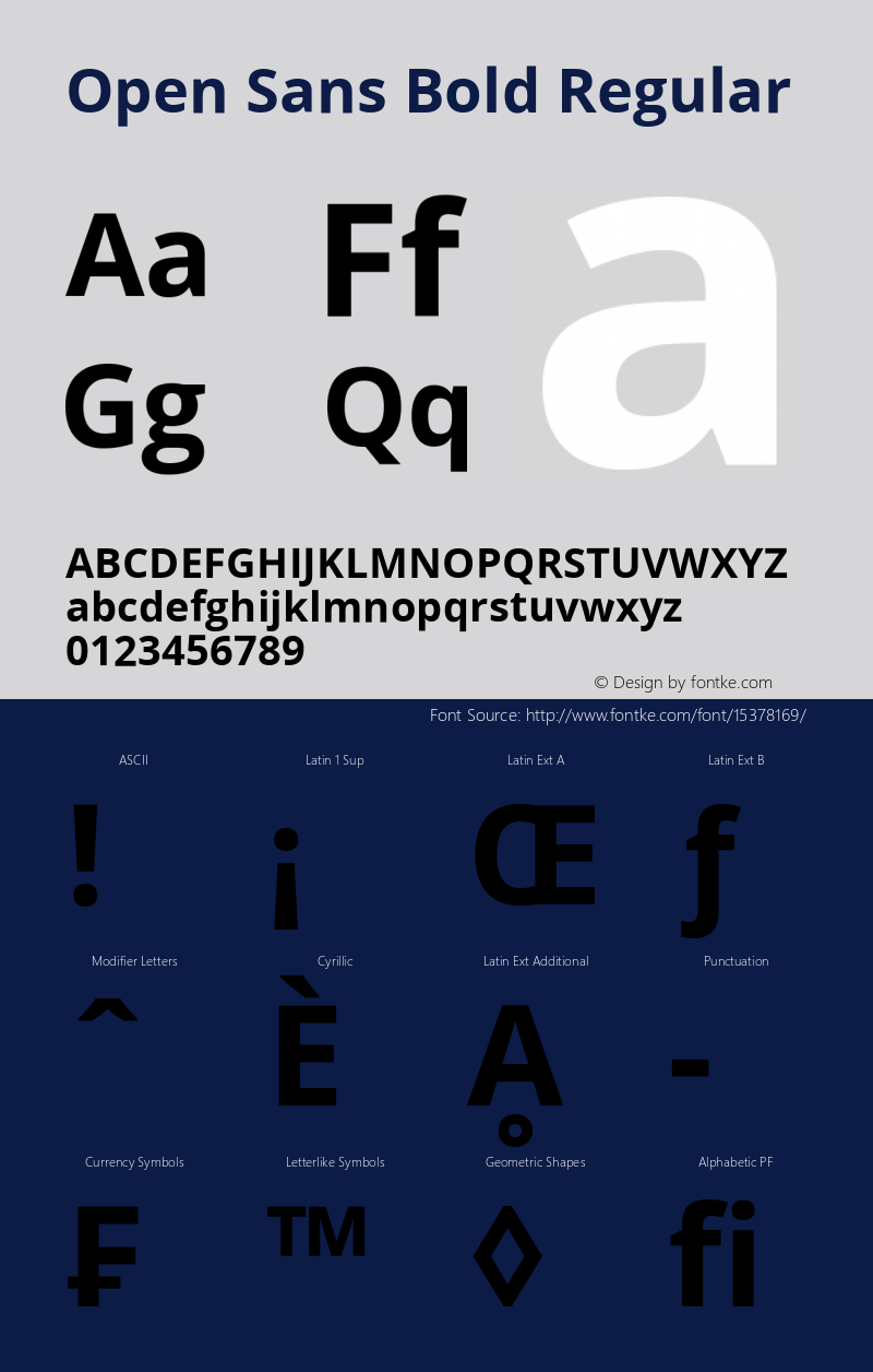 Open Sans Bold Regular Version 1.100;PS 001.100;hotconv 1.0.70;makeotf.lib2.5.58329图片样张