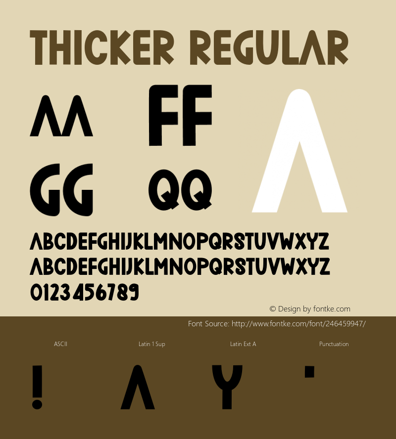 Thicker Version 1.005;Fontself Maker 3.5.7图片样张