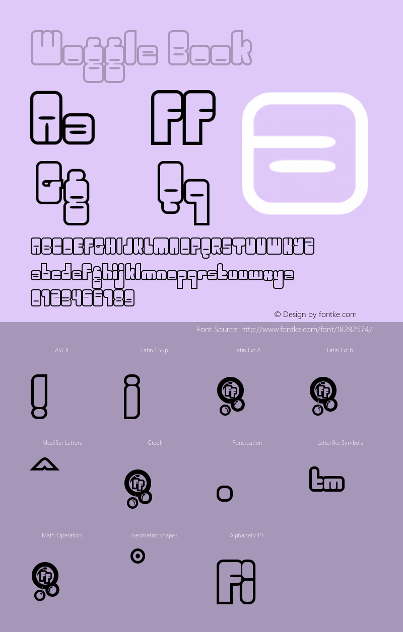 Woggle Book Version Macromedia Fontograp图片样张