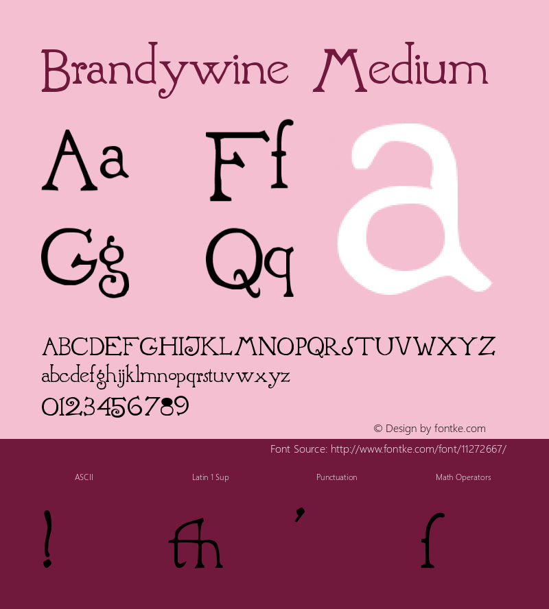 Brandywine Medium Version 001.000图片样张