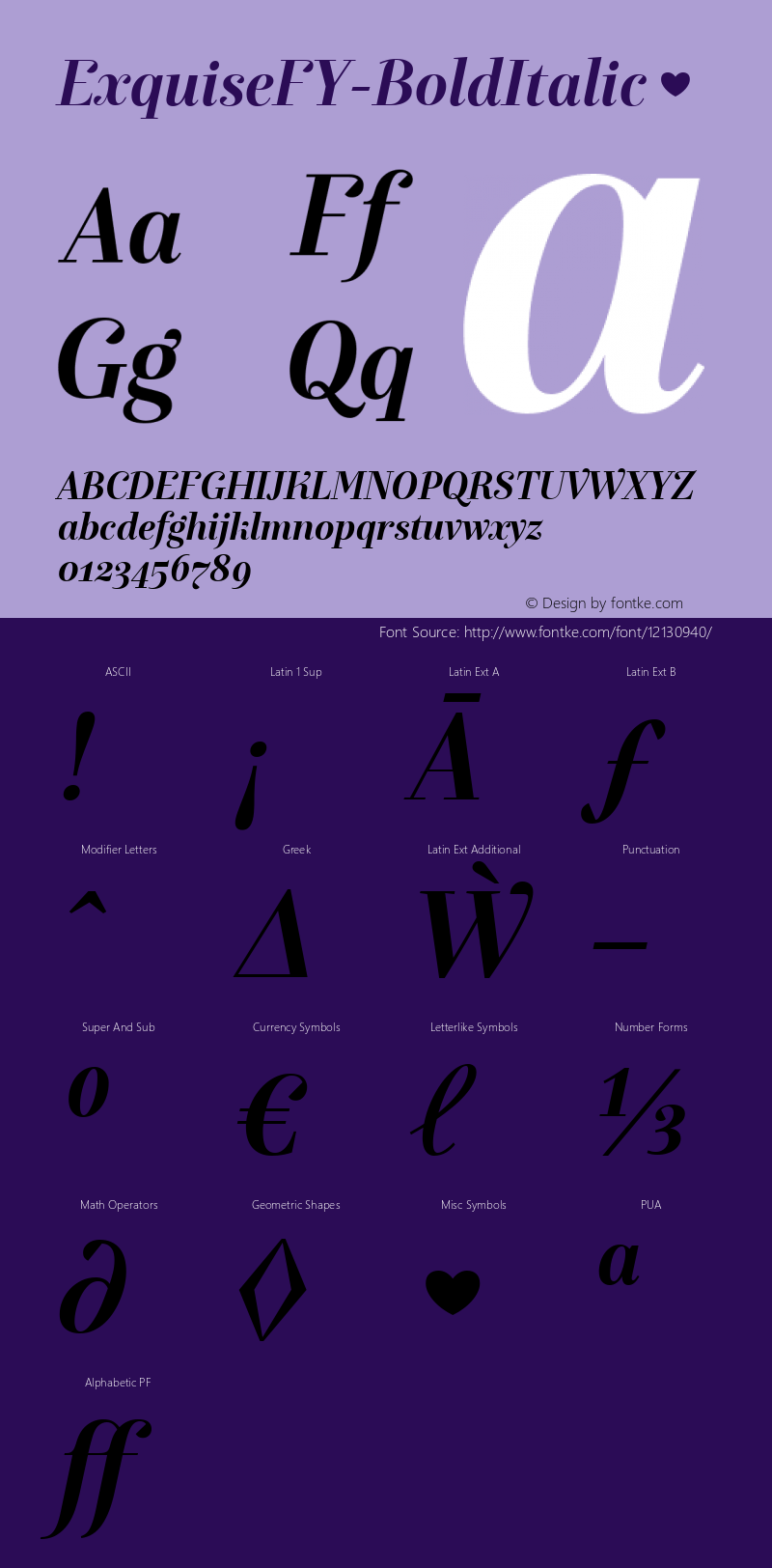 ExquiseFY-BoldItalic ☞ Version 1.010;com.myfonts.fontyou.exquise-fy.bold-italic.wfkit2.43fk图片样张