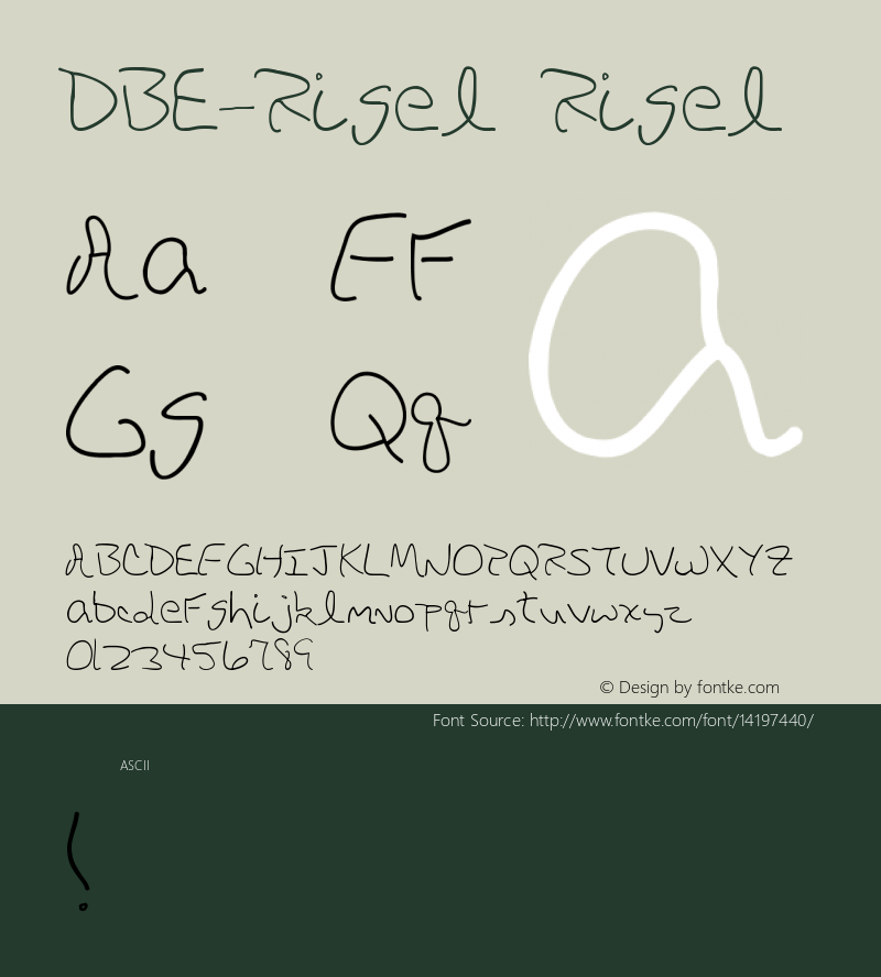 DBE-Rigel Rigel Version 1.000图片样张