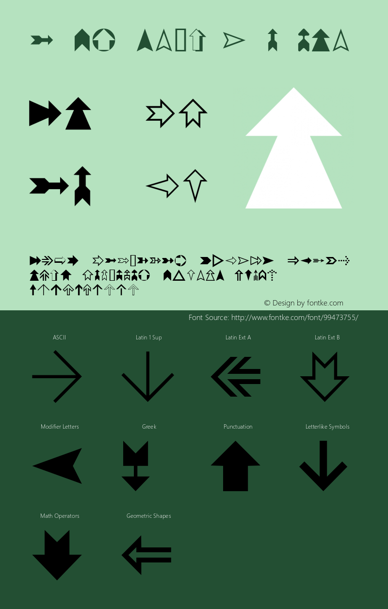 Geometric W05 Arrows Version 4.10图片样张