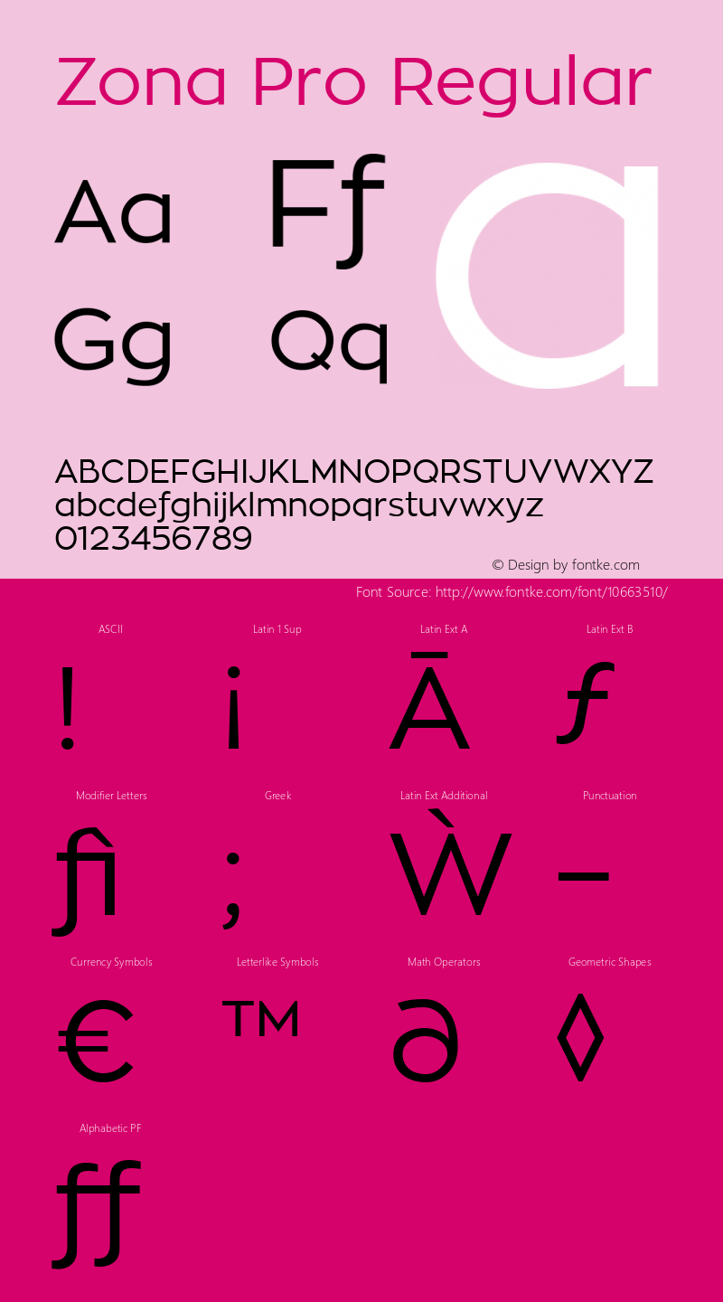 Zona Pro Regular Version 1.005;com.myfonts.easy.intelligent-foundry.zona-pro.regular.wfkit2.version.4b3p图片样张