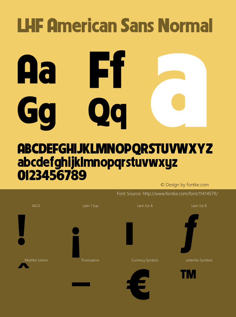 LHF American Sans Normal Version 001.000图片样张