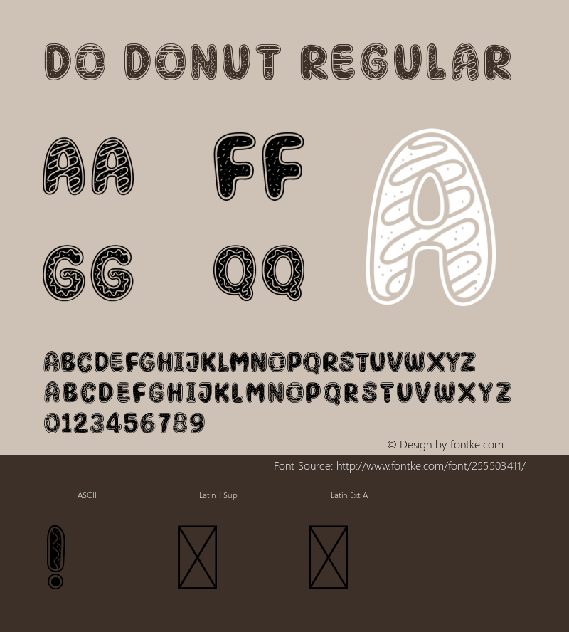 Do Donut Version 1.001;Fontself Maker 3.5.8图片样张