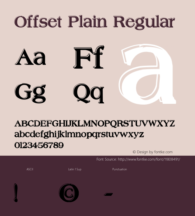 Offset Plain Regular 1.1图片样张