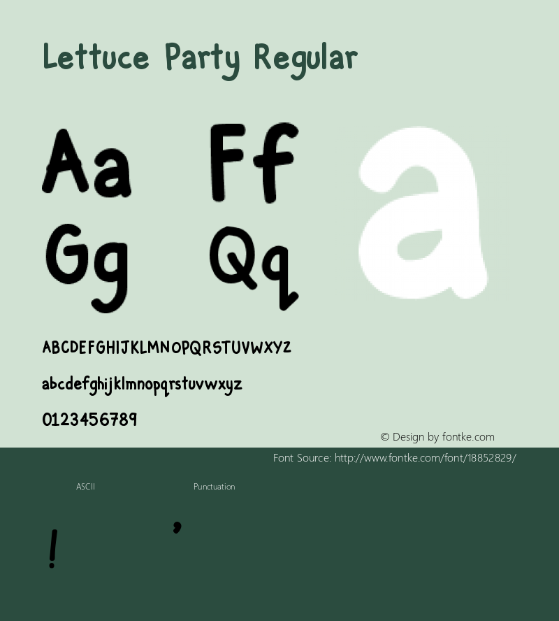 Lettuce Party Regular Version 0.1图片样张