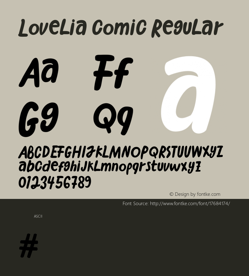 Lovelia comic Regular Version 1.000图片样张