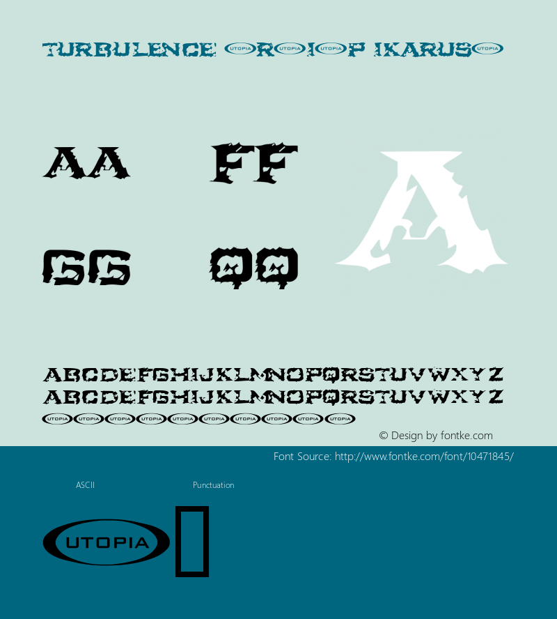 Turbulence (R.I.P Ikarus) Macromedia Fontographer 4.1 9-08-98图片样张