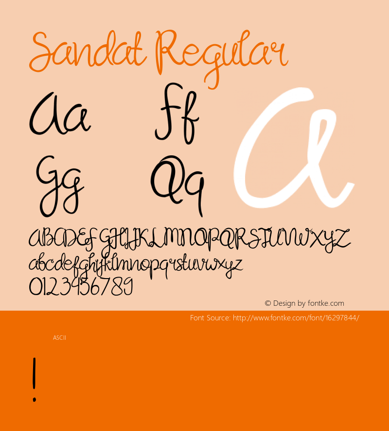 Sandat Regular Unknown图片样张