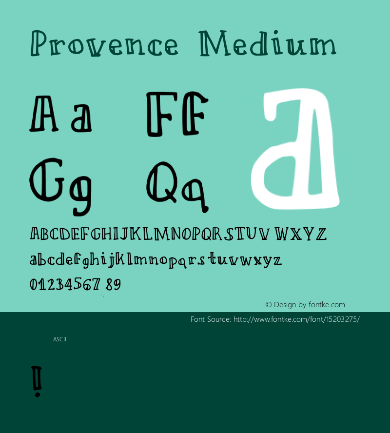 Provence Medium Version 2图片样张