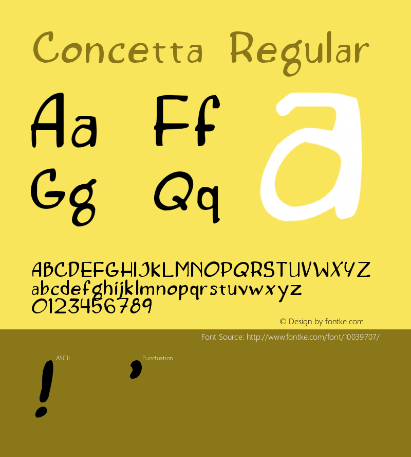 Concetta Regular Unknown图片样张