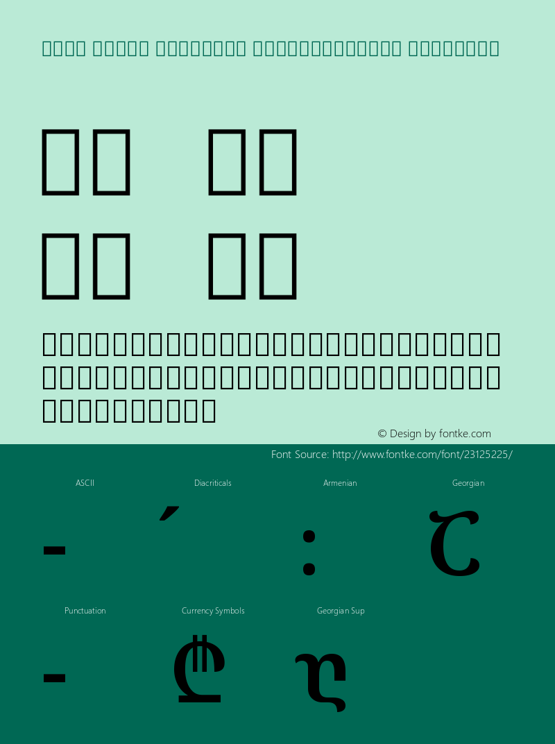 Noto Serif Georgian SemiCondensed SemiBold Version 1.902; ttfautohint (v1.6)图片样张