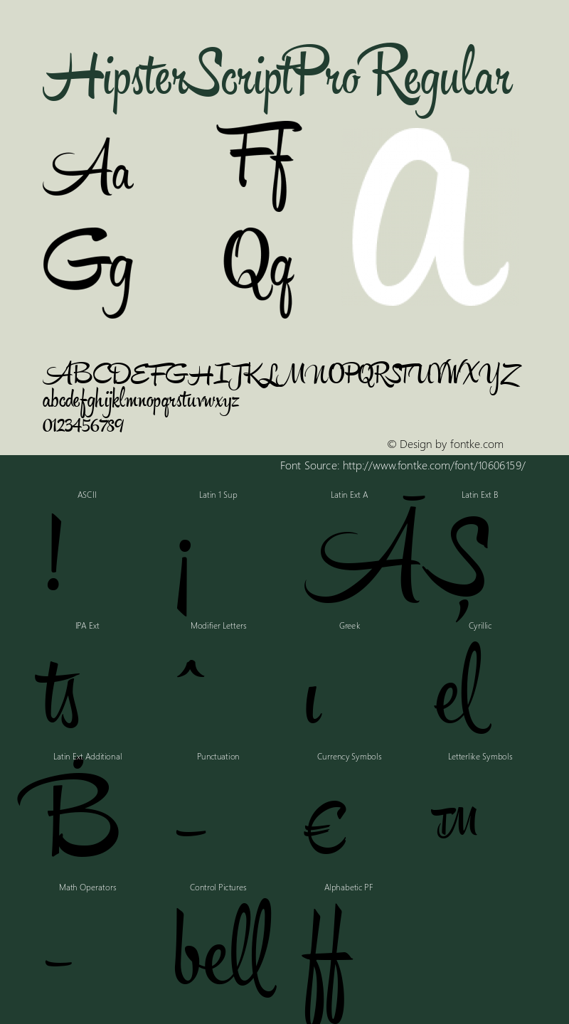 HipsterScriptPro Regular Version 1.000;com.myfonts.easy.sudtipos.hipster-script-pro.regular.wfkit2.version.3SE1图片样张