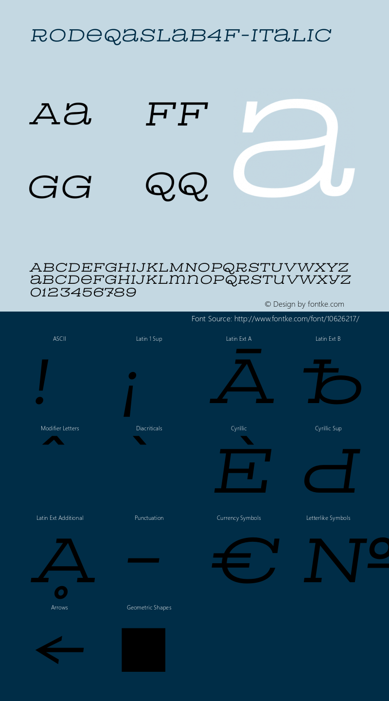 RodeqaSlab4F-Italic ☞ 1.0;com.myfonts.4thfebruary.rodeqa-slab-4f.italic.wfkit2.3Aye图片样张