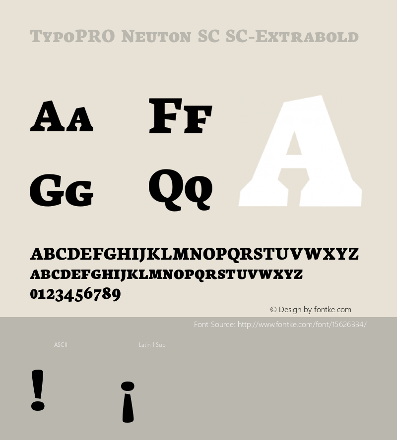 TypoPRO Neuton SC SC-Extrabold Version 1.46图片样张