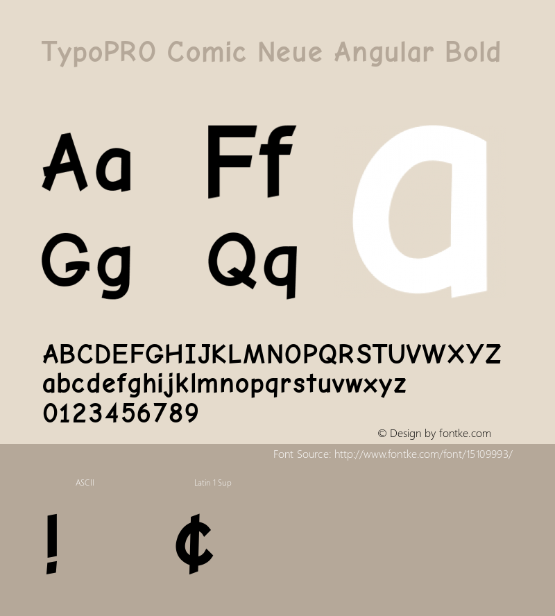 TypoPRO Comic Neue Angular Bold Version 1.000图片样张