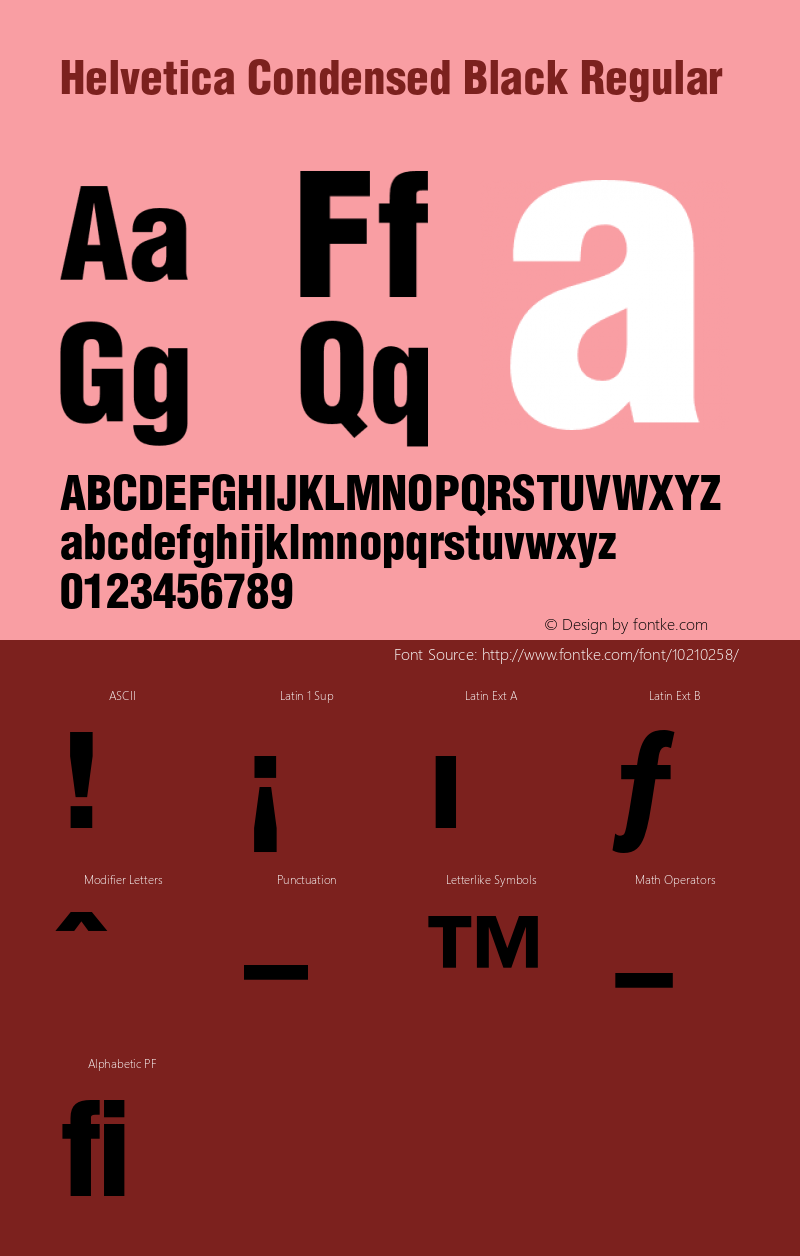 Helvetica Condensed Black Regular 001.003图片样张