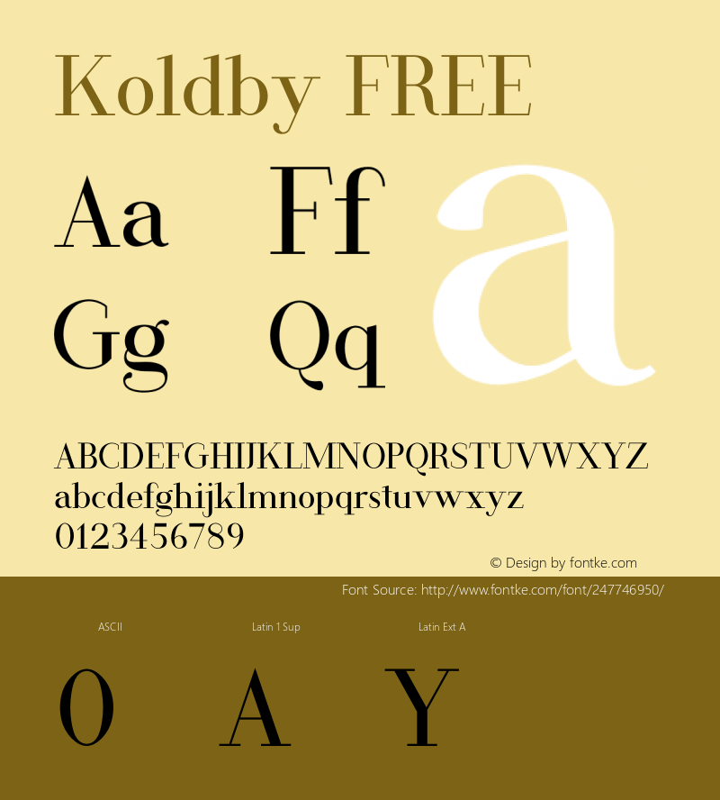 Koldby FREE Version 1.007;Fontself Maker 3.5.8图片样张