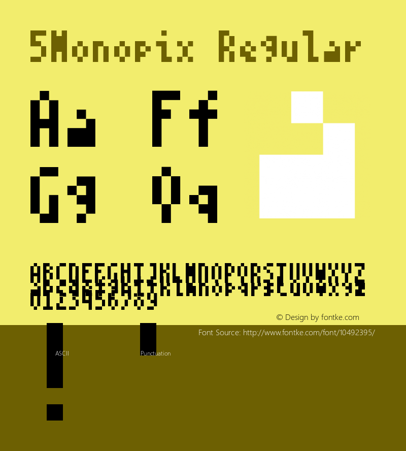 5Monopix Regular Version 1.0图片样张