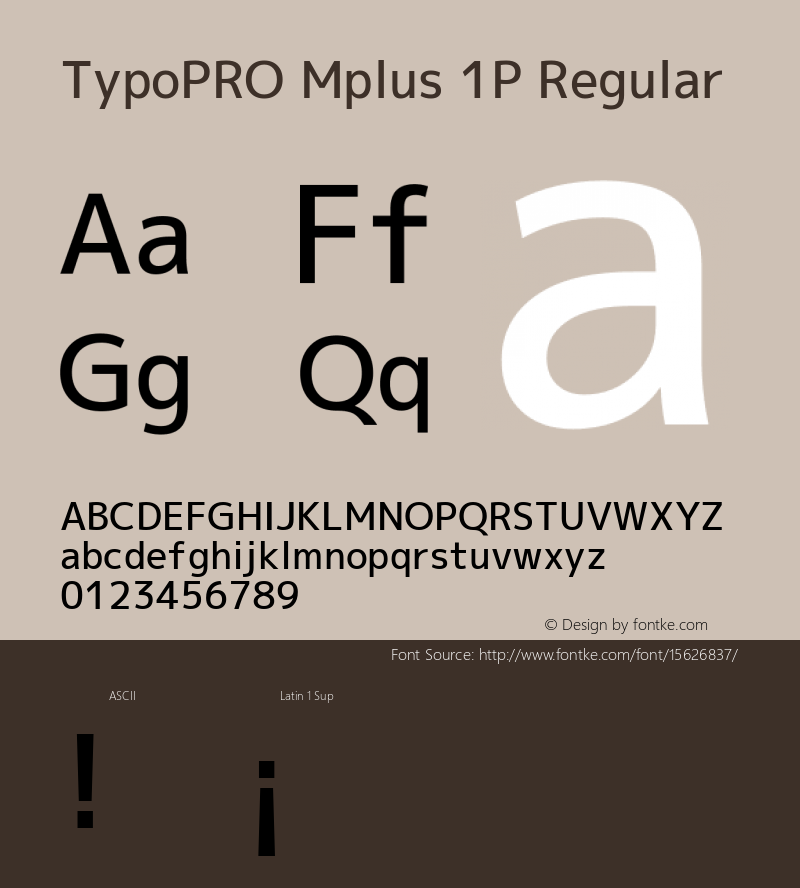 TypoPRO Mplus 1P Regular Version 1.059图片样张