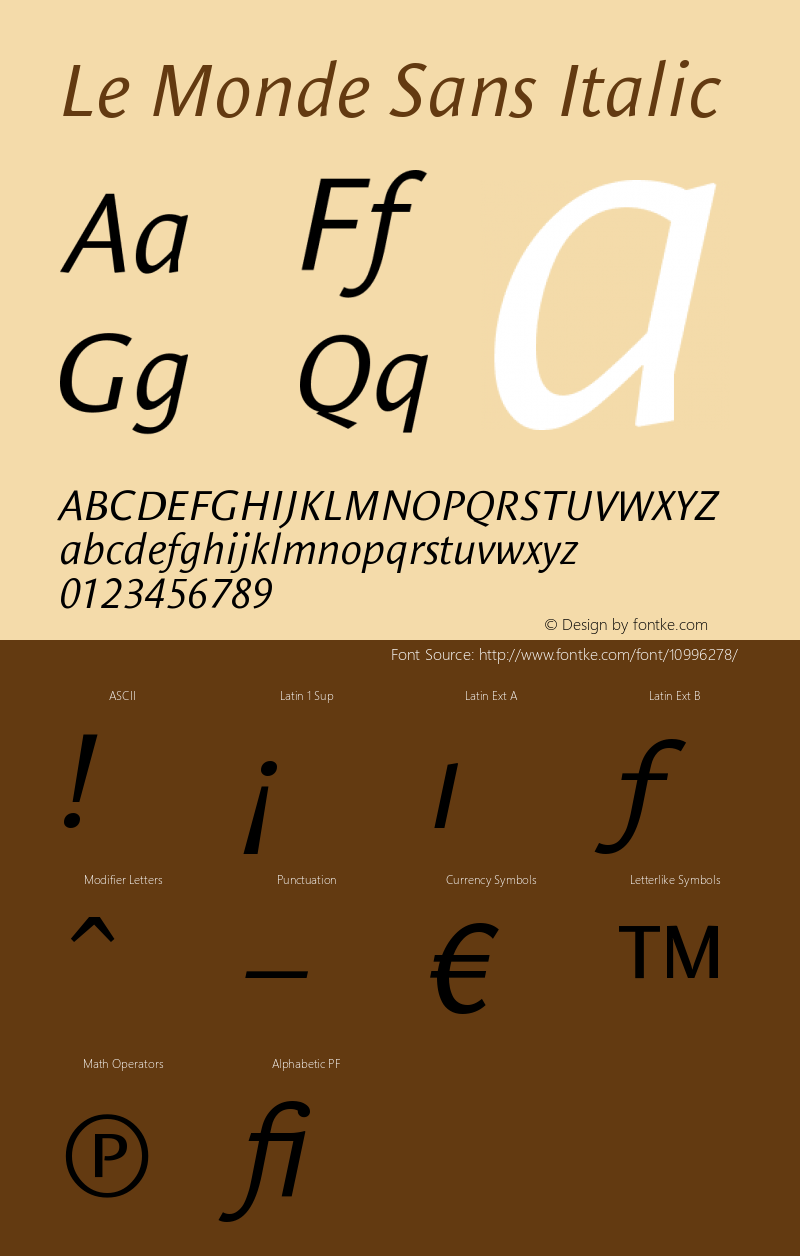 Le Monde Sans Italic Version 001.000图片样张