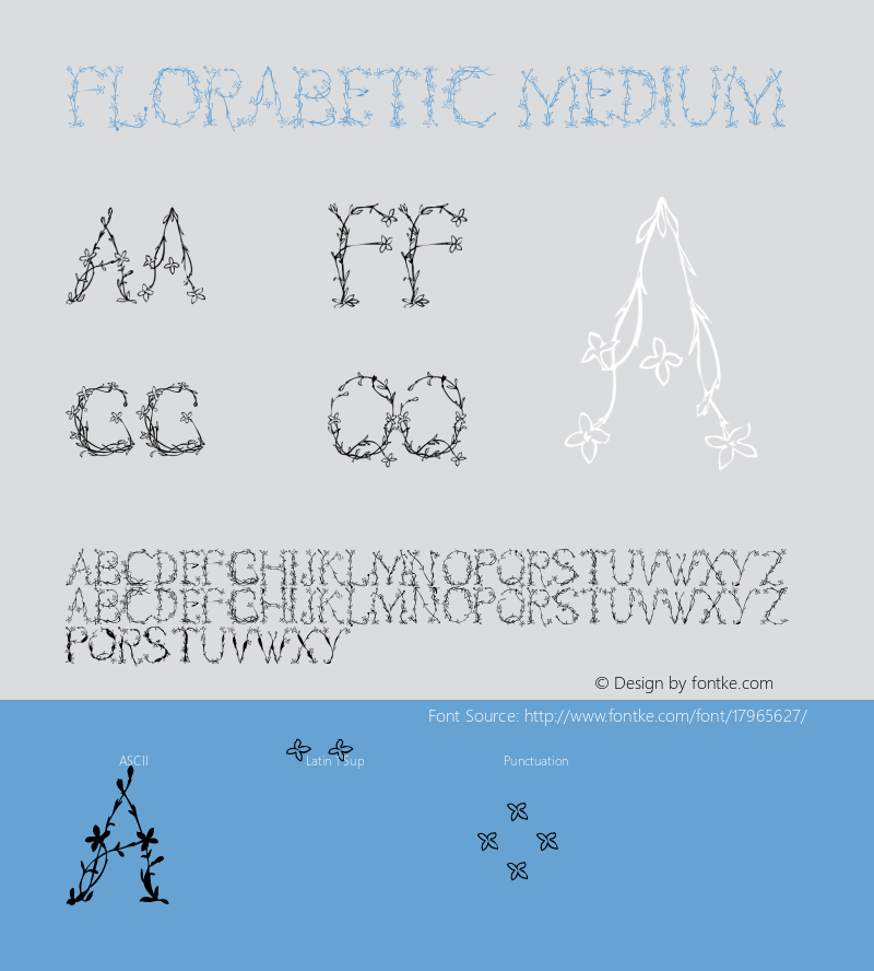 Florabetic Medium Version 1.0 2005-03-05图片样张