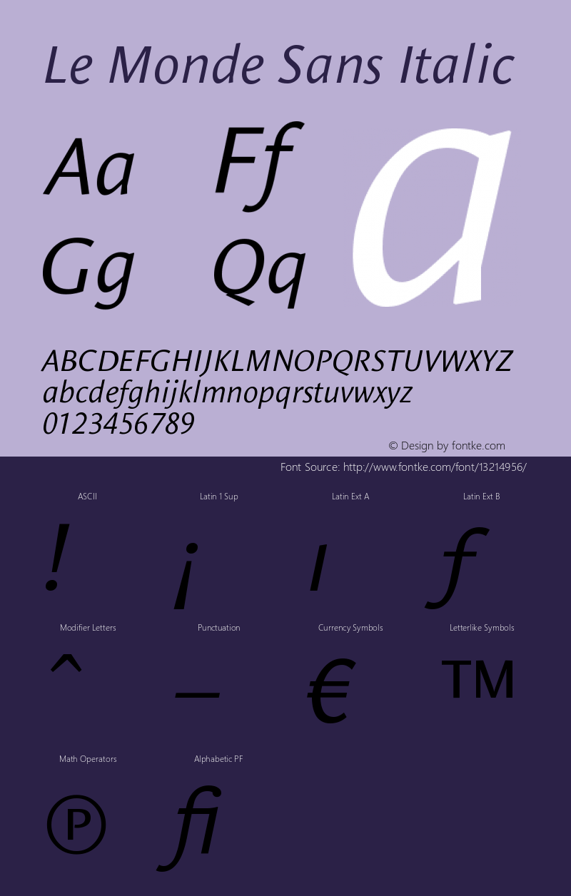 Le Monde Sans Italic Version 001.000图片样张