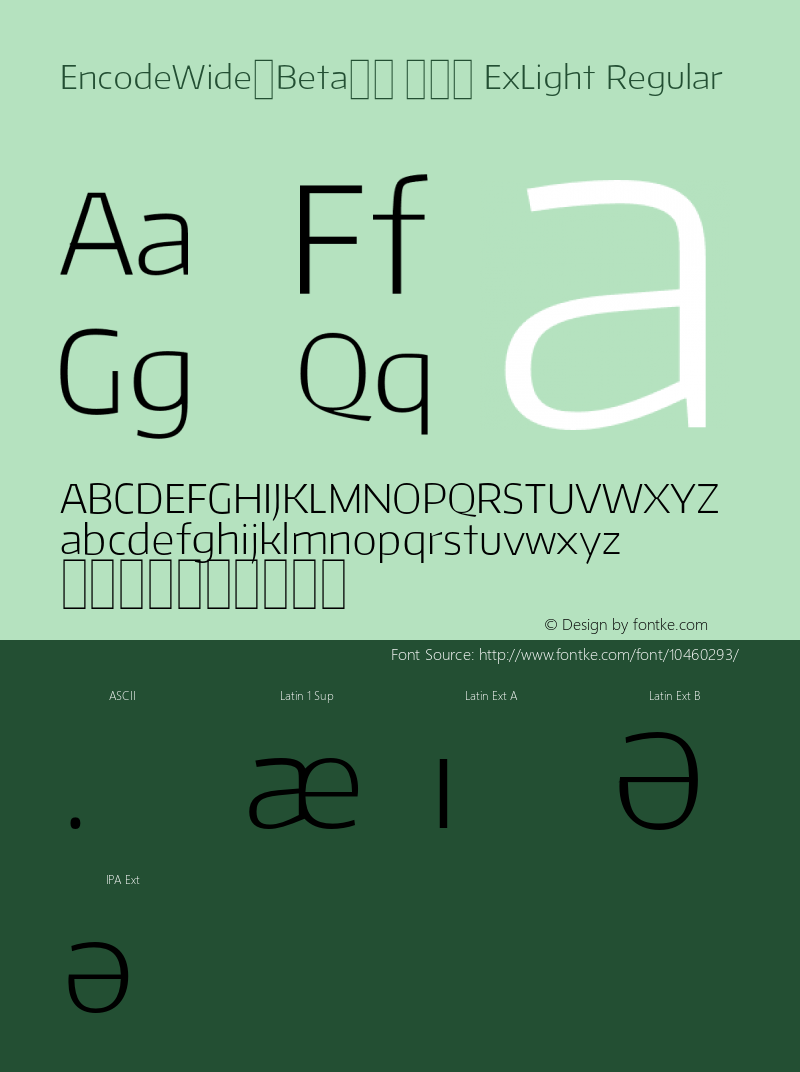 EncodeWide-Beta33 200 ExLight Regular Version 1.001;PS 001.001;hotconv 1.0.70;makeotf.lib2.5.58329 DEVELOPMENT图片样张